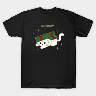 Cancer Holiday Kitty Cat T-Shirt